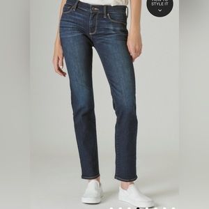 lucky Brand Mid Rise Straight Jean
